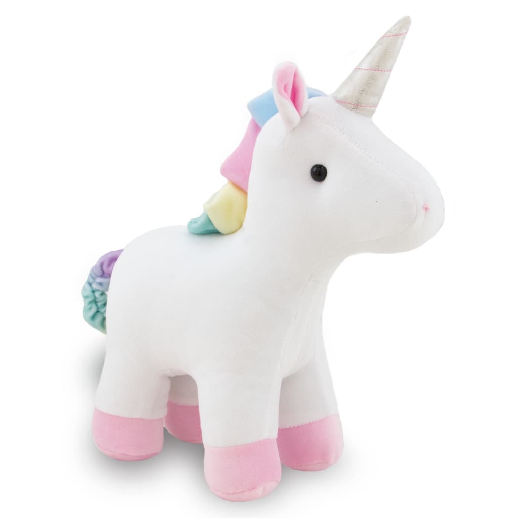 Unicórnio De Pelúcia Rosa 30cm Infantil Macio Para Menina Decoração Quarto Bebê