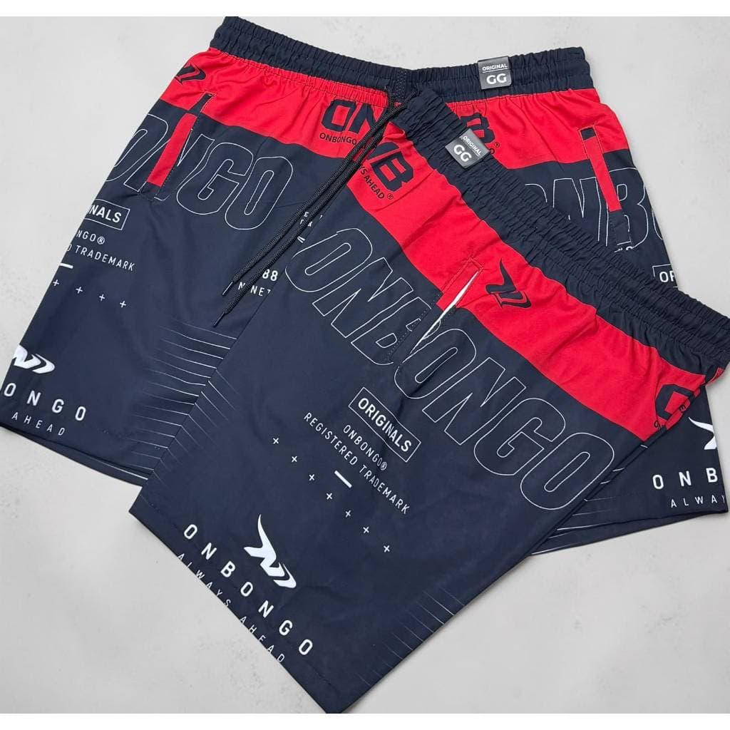 Bermuda Surf masculina Estampada de elástico com cordão de ajuste