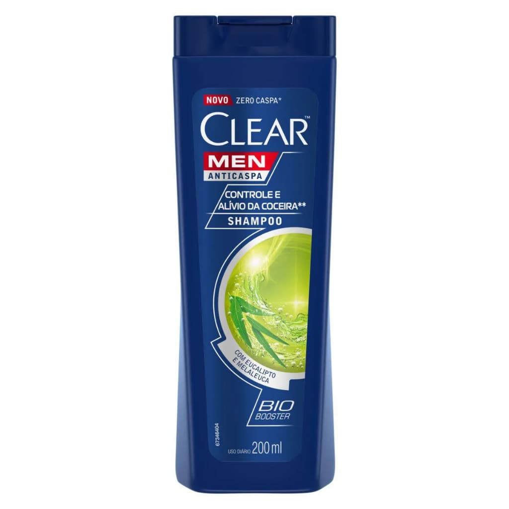 Shampoo Clear Men Controle E Alivio Da Coceira 200ml