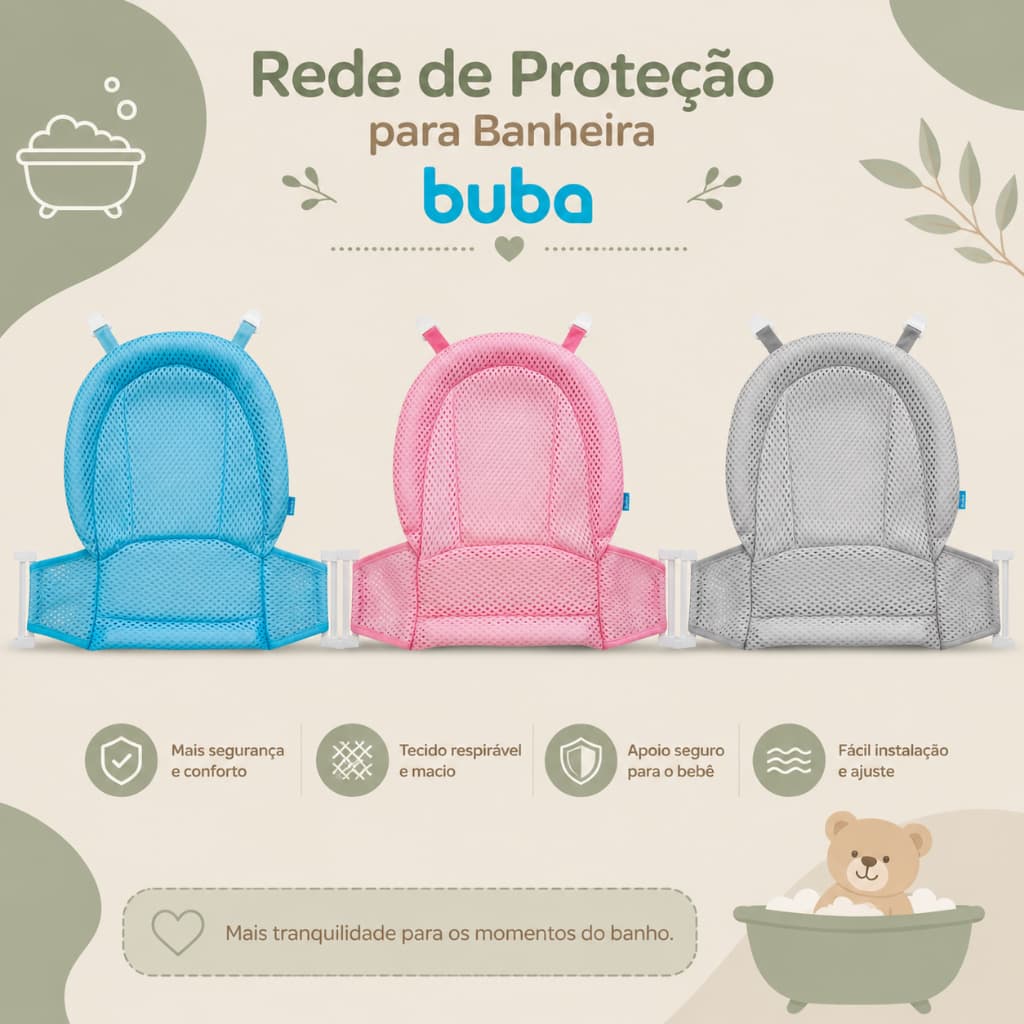 Rede de Proteção Para Banheira Buba