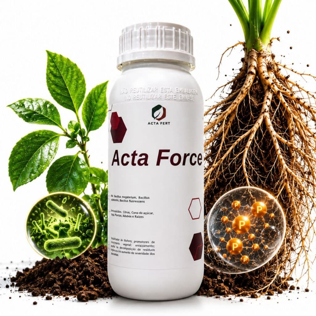 Acta Force - 1,0 Litro - Biologico Solubilizador De Fosforo