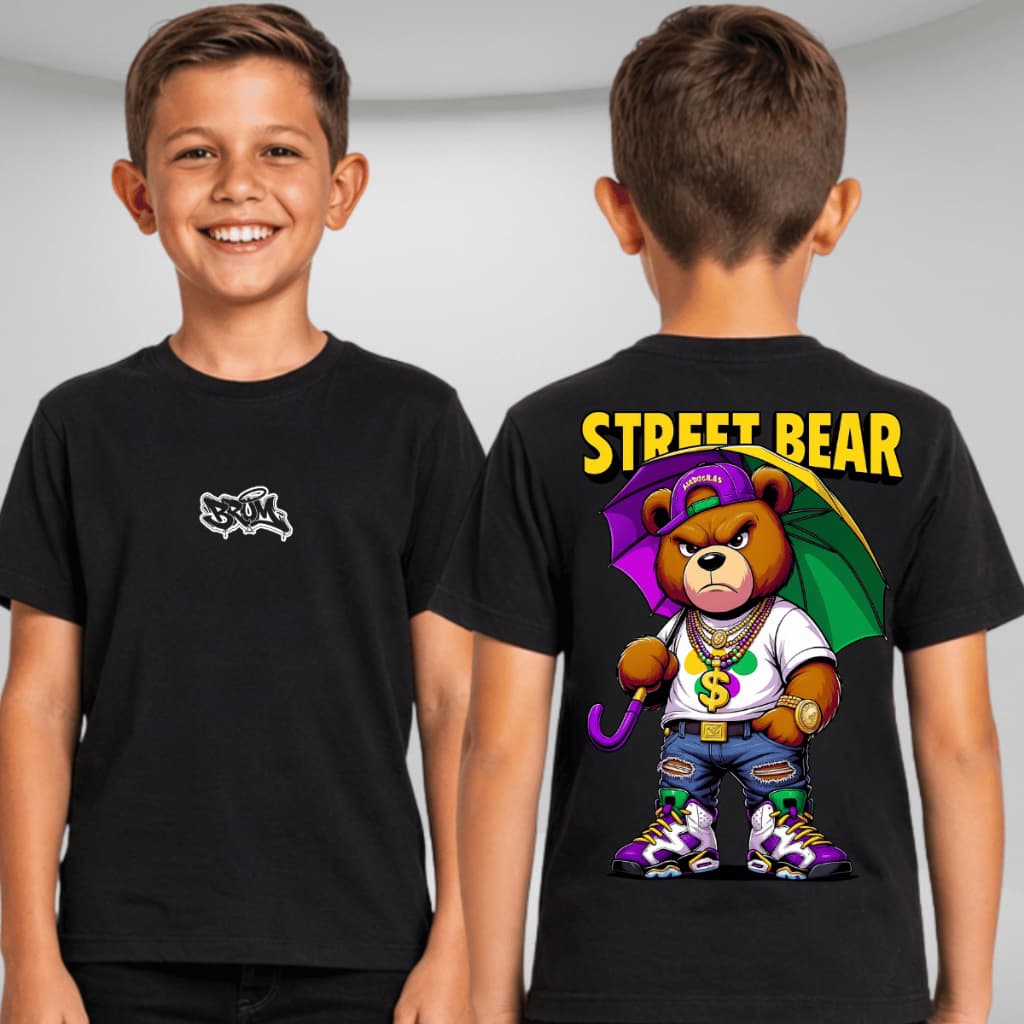 Camiseta Infantil Menino Camisa 100% Algodão Estampa Pato Sonic Taz Mania Urso Casual Elegante
