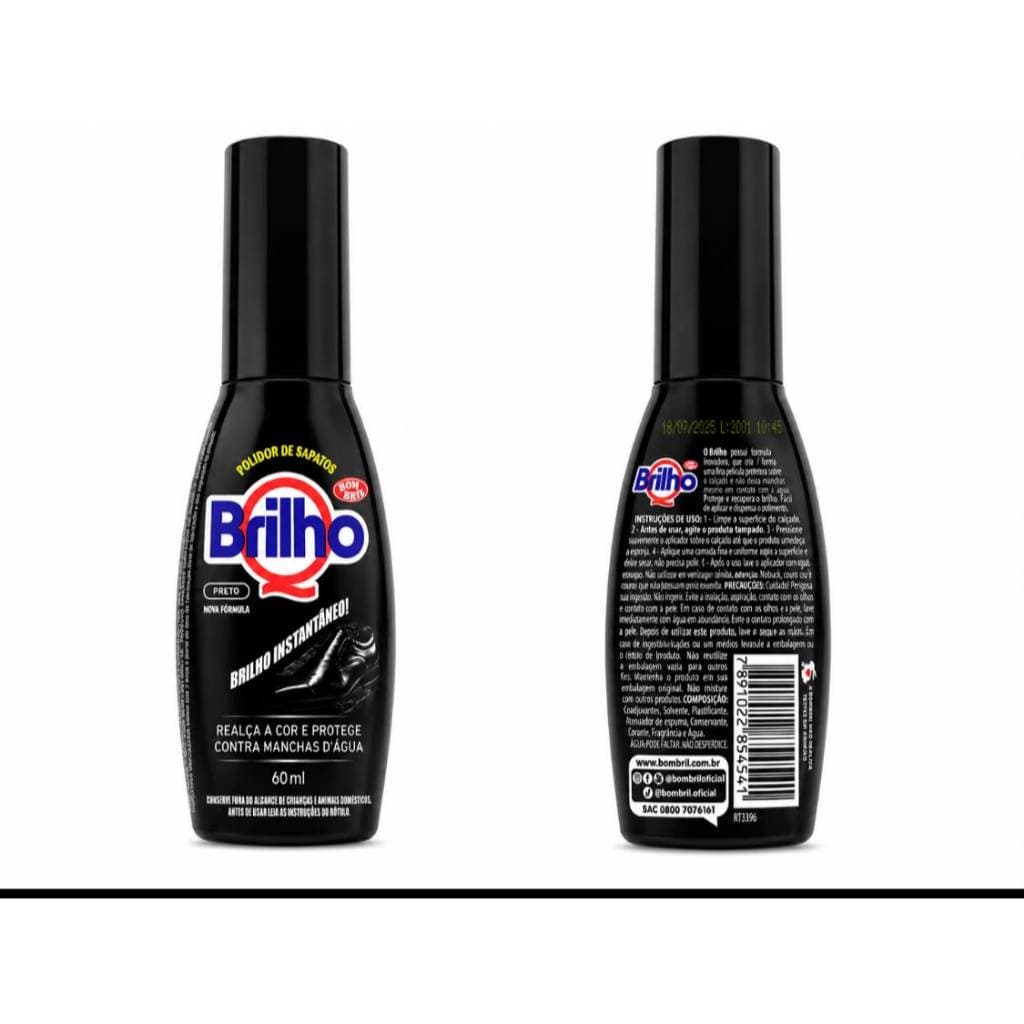 Cera para Calçado Q Brilho 60 ML – Brilho Intenso Imediato Renova e Protege