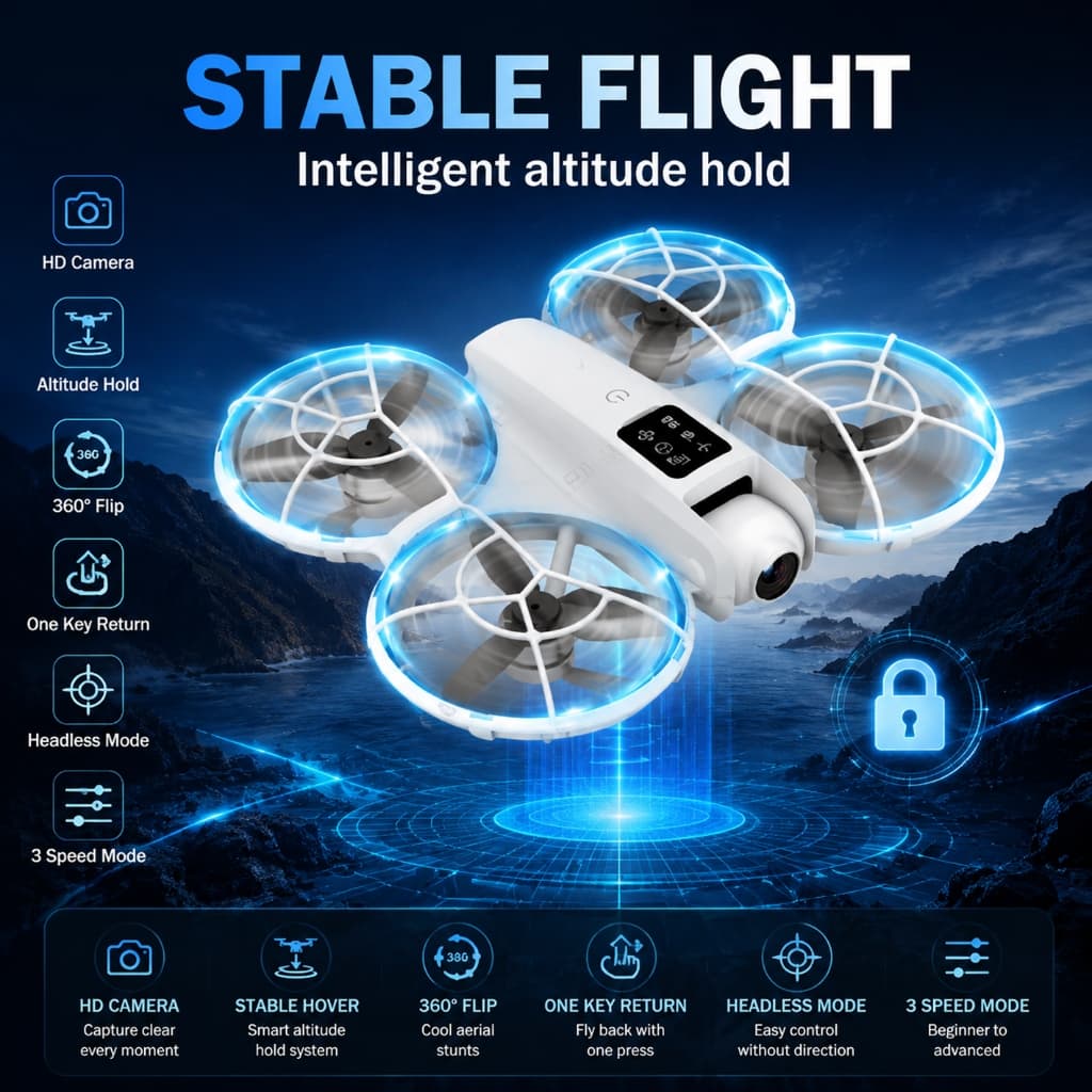 Drone P6 MAX 4K Câmera Dupla, Wi‑Fi, Desvio Inteligente de Obstáculos, Giroscópio 6 Eixos, 2 Baterias – Envio do Brasil