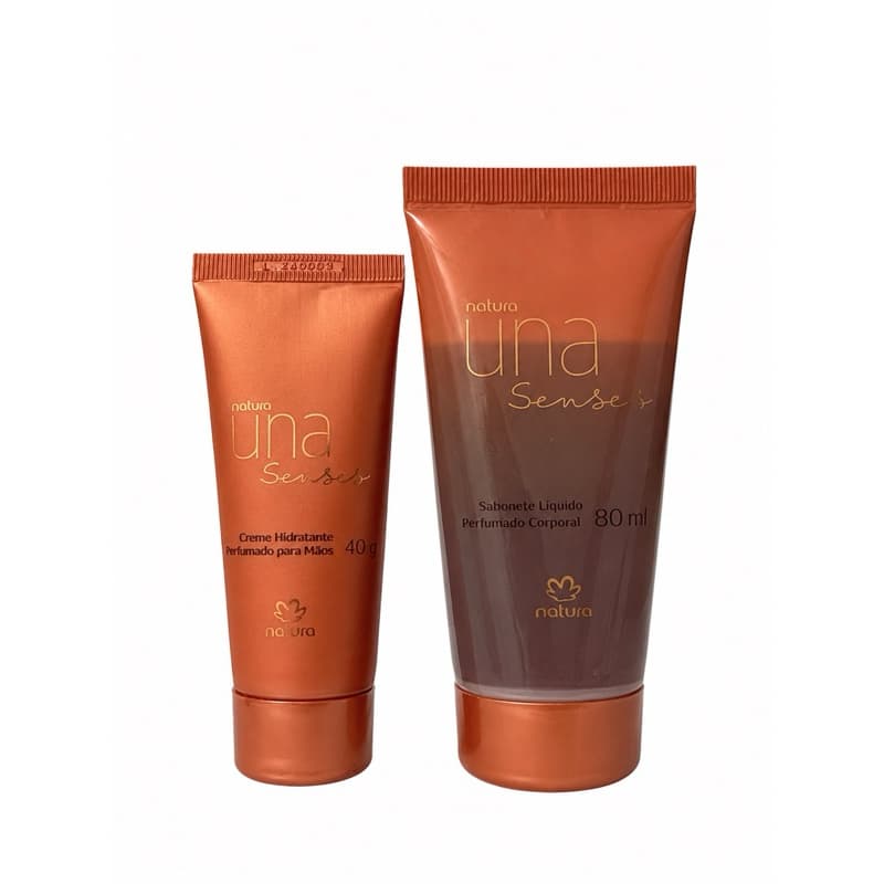 Natura Una kit Presente - Sabonete líquido + creme para mãos.