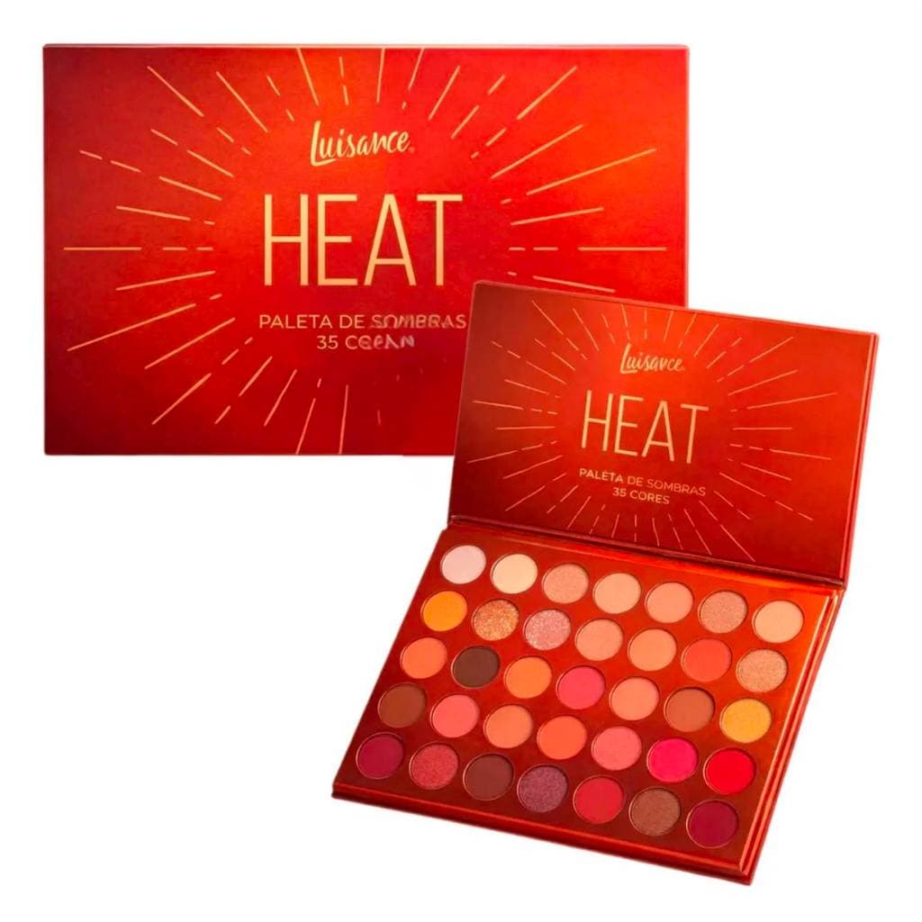 Paleta de Sombras Luisance Heat - 35 Cores Vibrantes com Pigmentação Alta