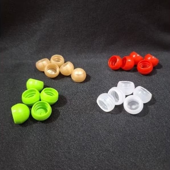 Kit 50/100 Tampa Bola Plástica Rosca 13mm Para Frascos Perfume