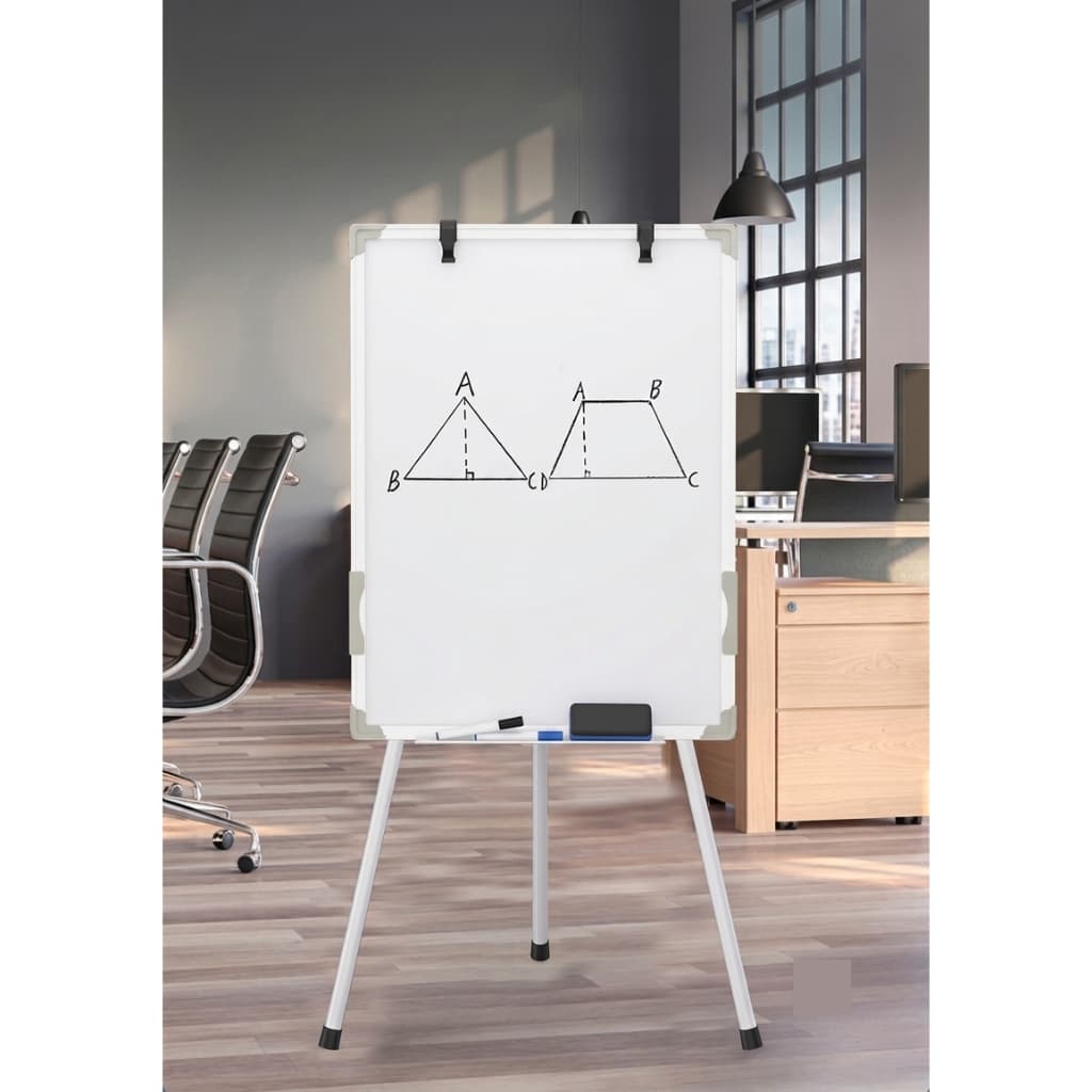 Lousa Cavalete Flip Chart Magnético Quadro Branco Com Suporte