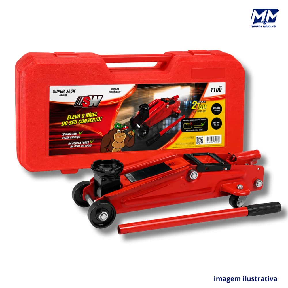 Macaco Jacaré Profissional Portátil 2T c/Maleta SW