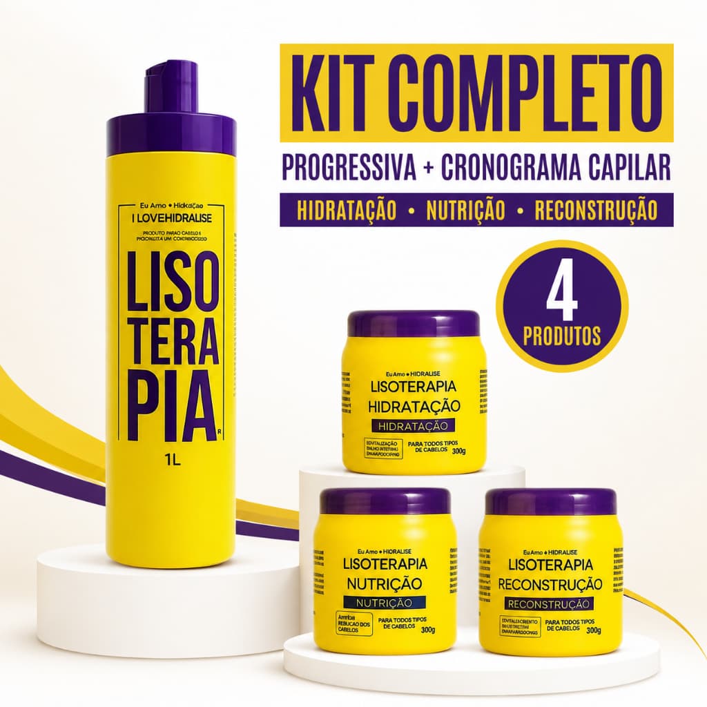Progressiva Lisoterapia + Cronograma Capilar - Liso Imediato - Original