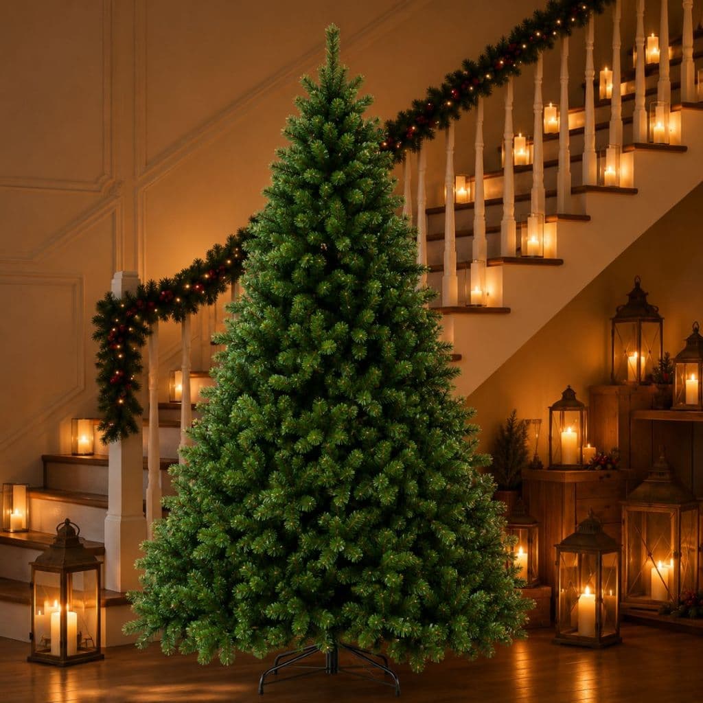 Arvore de Natal Pinheiro Luxo Verde Realista com Galhos Cheio Volumoso 380 480 650 galhos