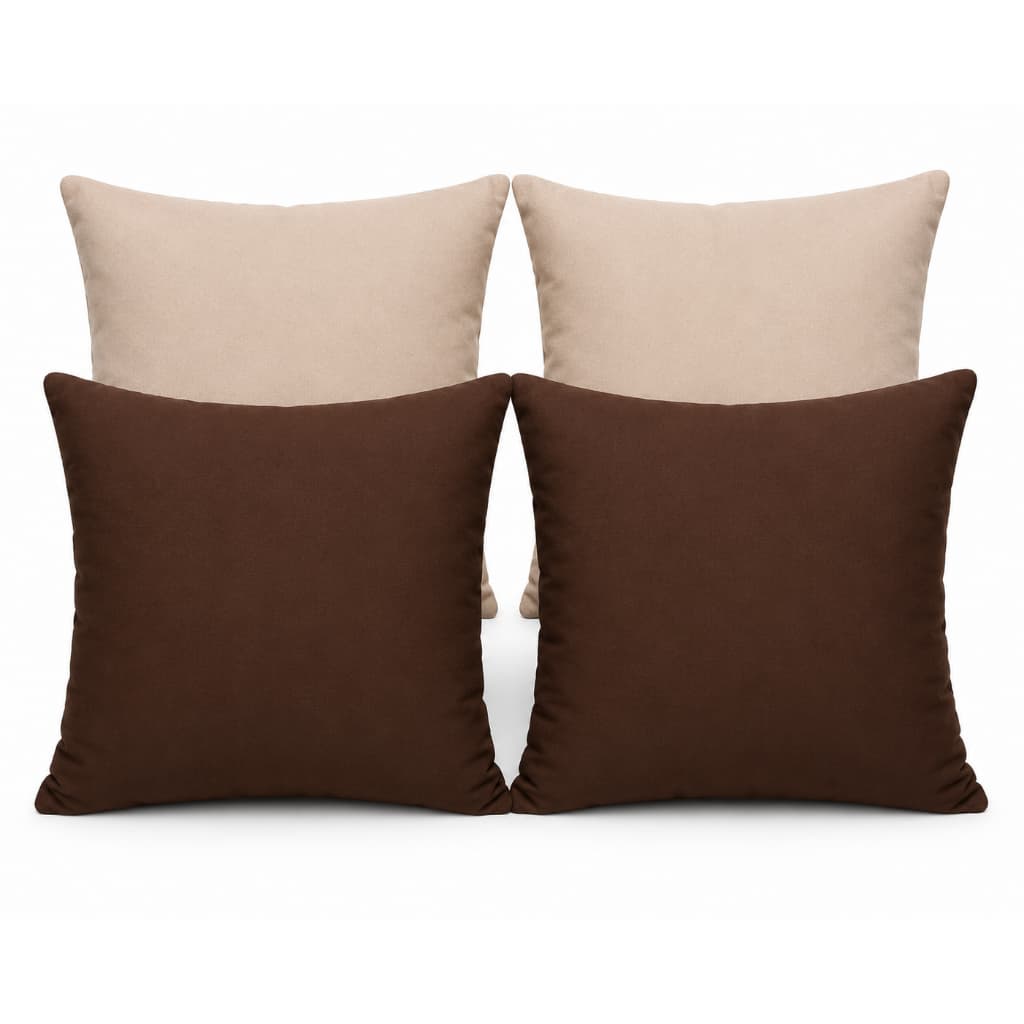 Kit 4 Capas de Almofada 50x50 cm em Malha com Zíper