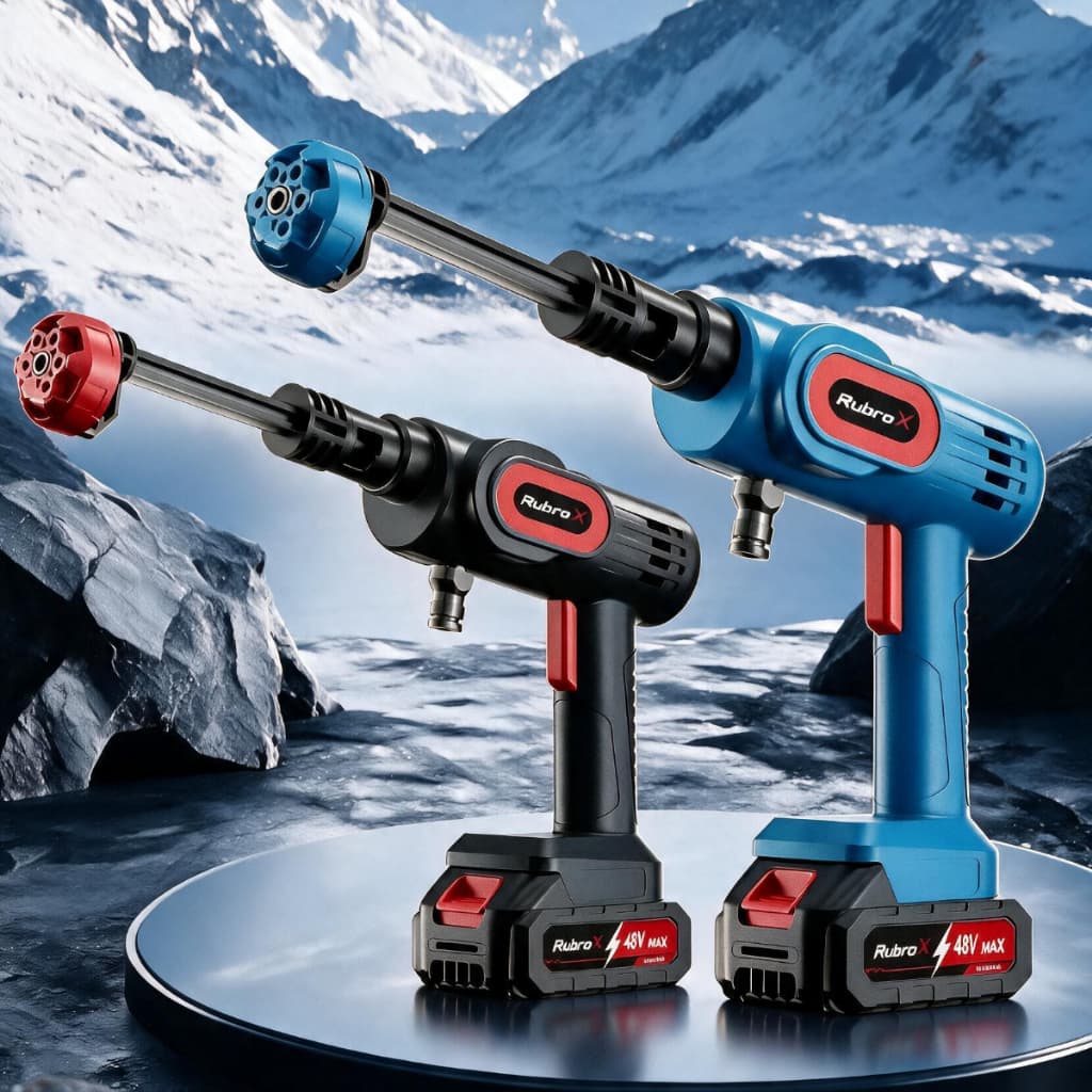 RubroX Lavadora A Jato De Alta Pressão Portátil Recarregável Para Carros E Jardins Linha Premium