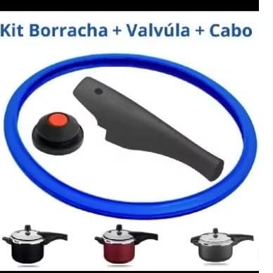 kite borracha + valvula+cabo