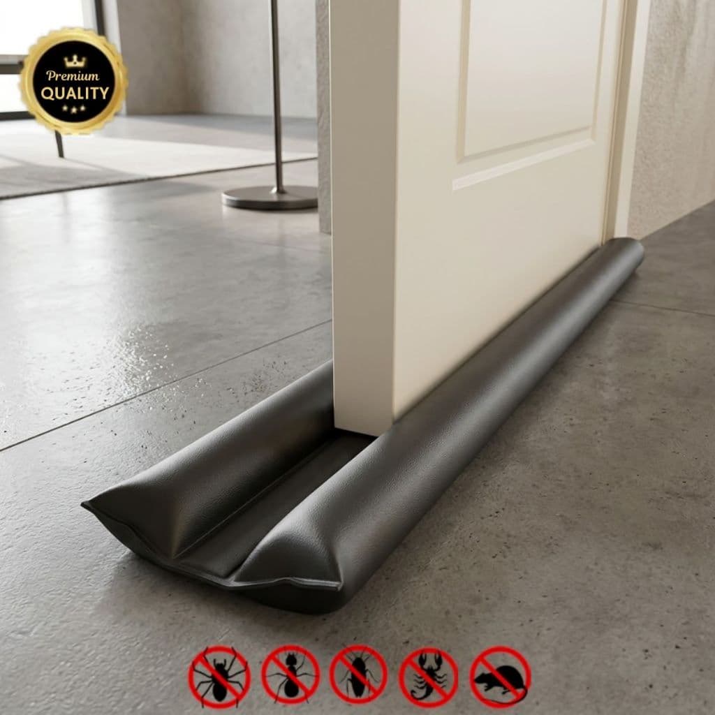 Veda Porta Protetor Impermeável Dupla Proteção–Contra Insetos, Poeira e Vento 90cm ENVIO IMEDIATO