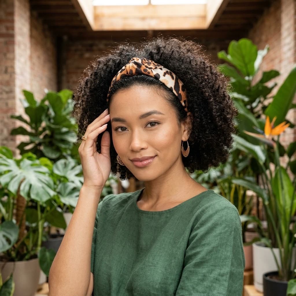 Tiara Nó Turbante Onça Luxo Adulto Moda Feminina