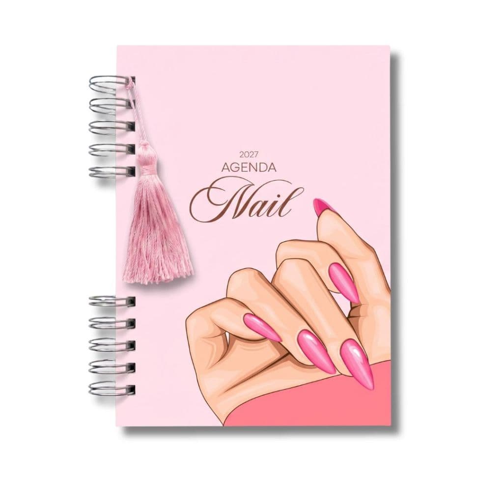Agenda 2027 Nail Designer Profissional | Agenda alongamento de Unhas | Planner Profissional Nails