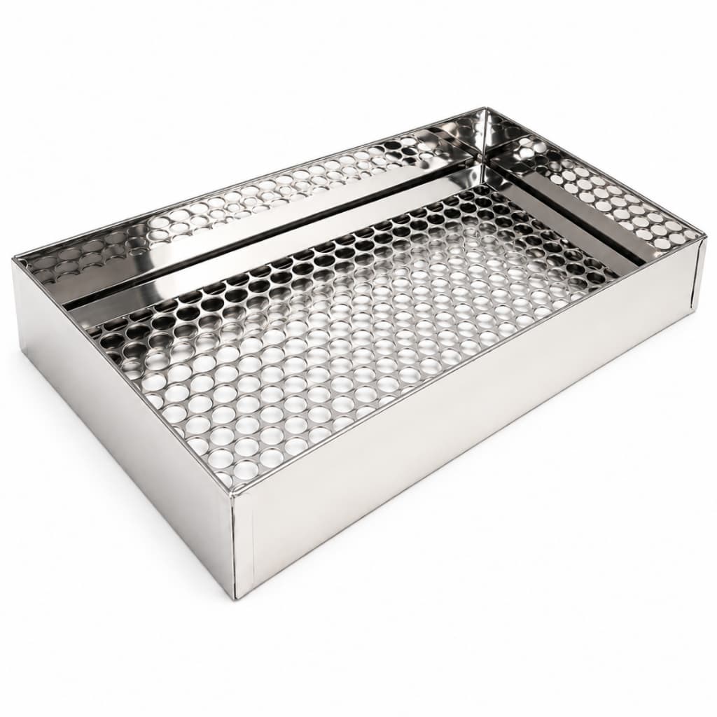 Escorredor de Óleo Frituras Inox Industrial Para Pasteis Salgados