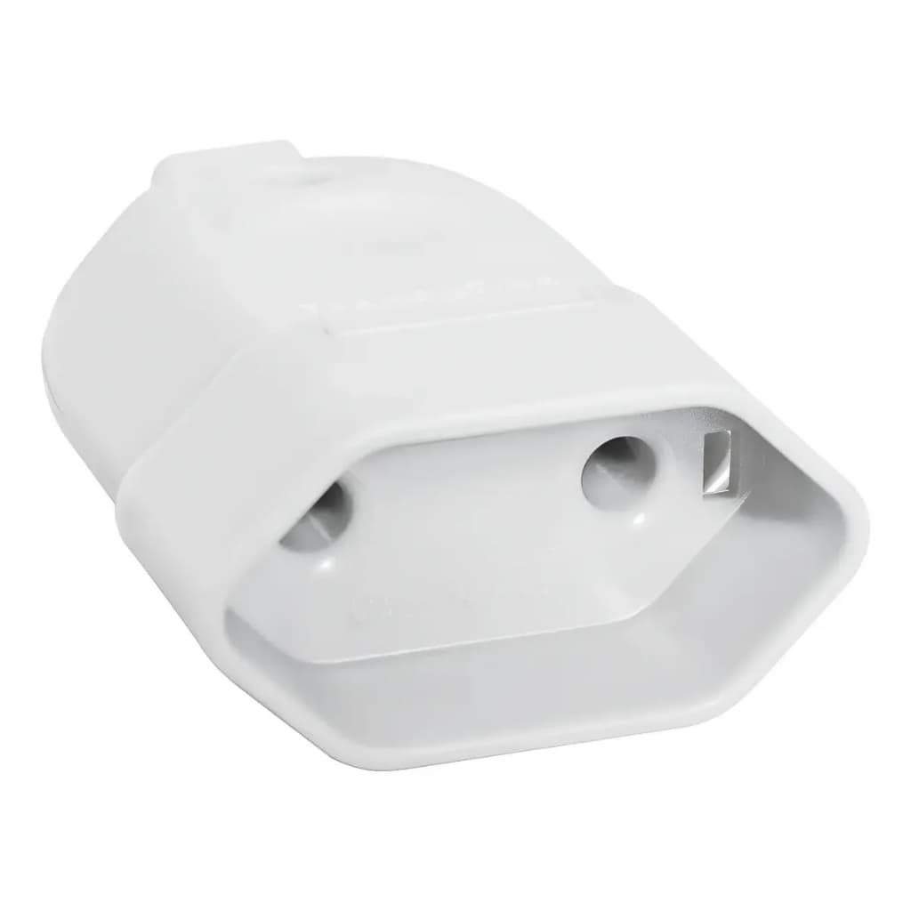 Plug Femea 10A Tramontina - Preto e Branco