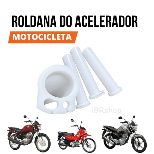 Roldana (10 UNIDADES) acelerador Titan FAN 150/160 14/18 para motos modelo 2 cabos