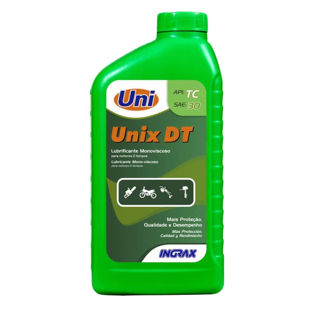 Oleo 2 Tempos Unix DT 200ml Oleo para Motosseras Motos Roçadeiras Oleo Lubrificante Motor 2 Tempo