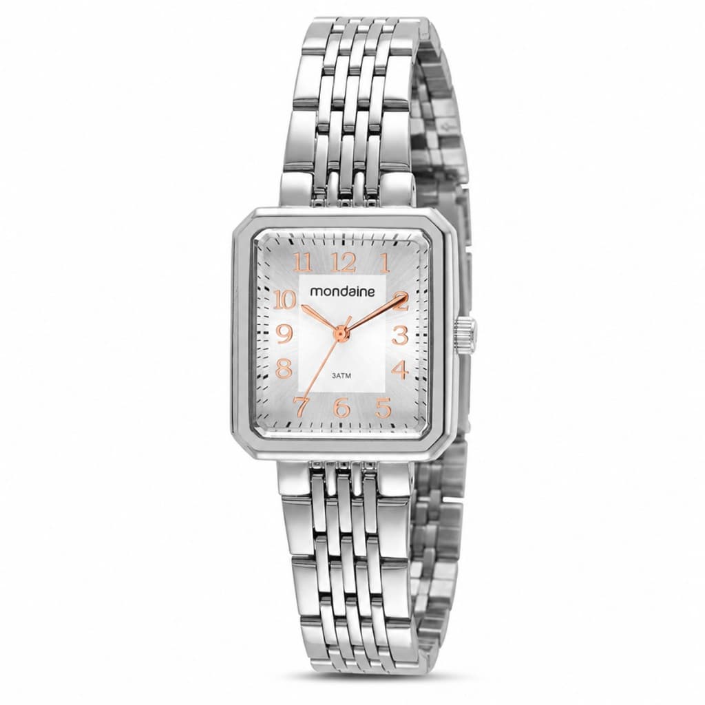 Relógio Mondaine Feminino 32358l0mvne2 Prata Original Presente Original namorada Esposa Mãe