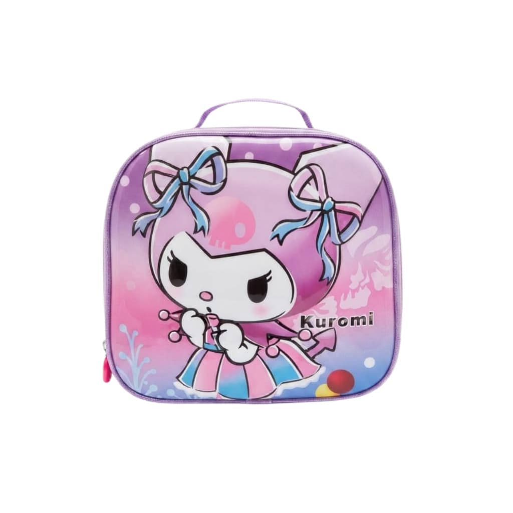 Lancheira Térmica 3D Kuromi Escolar Passeio Kids