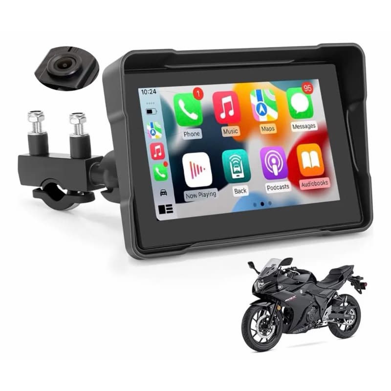 Central Multimidia Moto Carplay Android Auto Camera 1080p