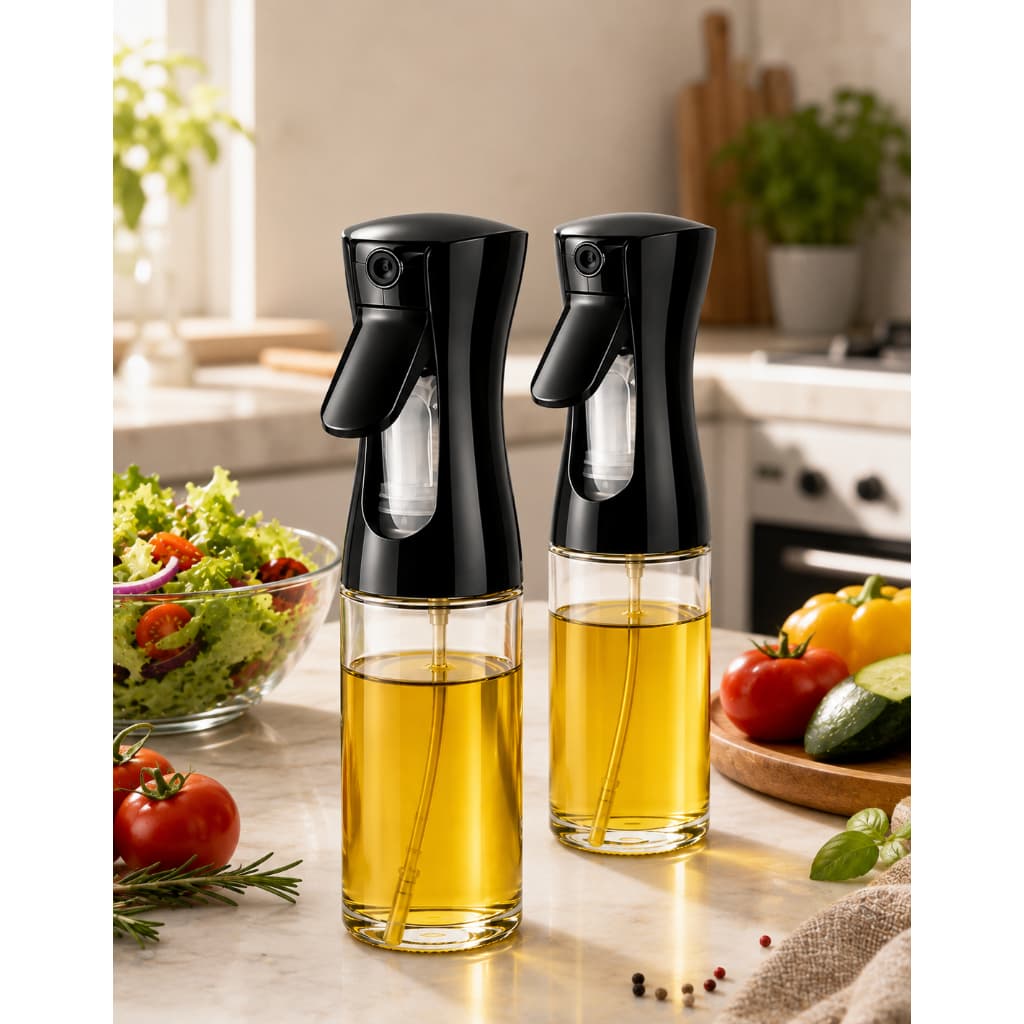 Kit 2 Pulverizadores Spray De Azeite Óleo Cozinha Air Fryer