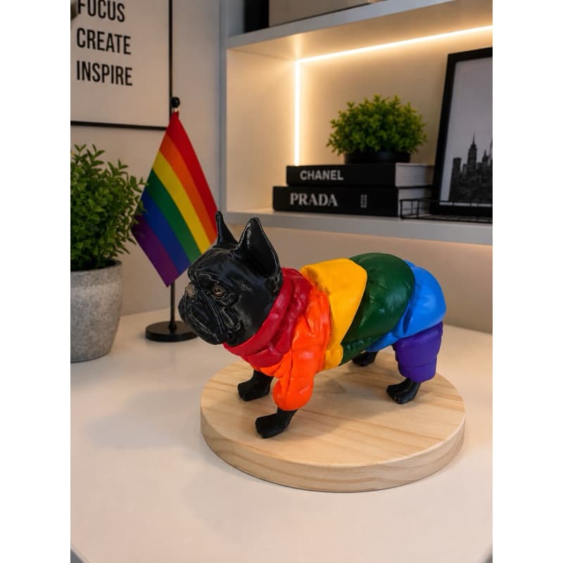 Bulldog Francês LGBT decorativo Pride- Decoração Pet