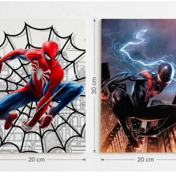 Kit Quadro Gamer HD Premium - Homem Aranha Spider Man Miles Morales