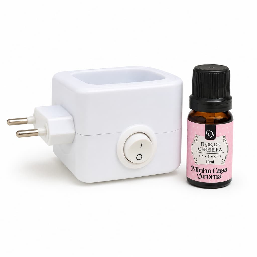 Aromatizador Elétrico com Essência Kit Difusor de Aromas Para Casa Quarto Sala Perfume Cheirinho de Ambiente