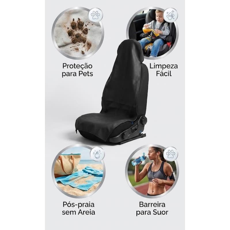 Capa PREMIUM Protetora para Banco dianteiro de Carro / Universal / Impermeável / Durável