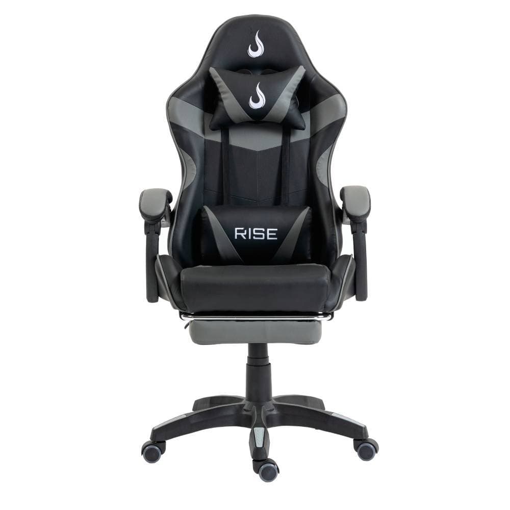 Cadeira Gamer Rise Mode X06 Até 100Kg Preto e Cinza - RM-CG-X06-BG