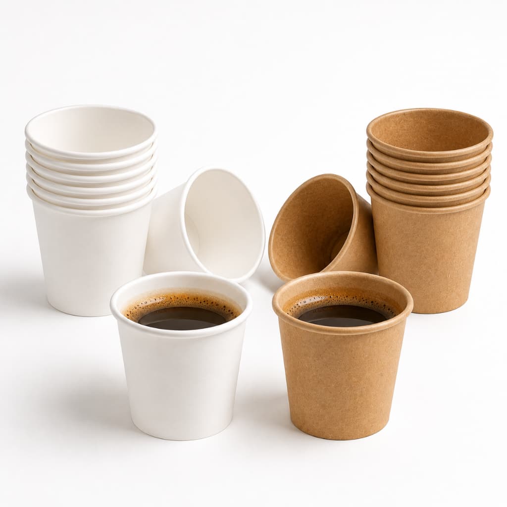 Copo De Papel Branco Kraft Café Chá Térmico Biodegradável 85ml
