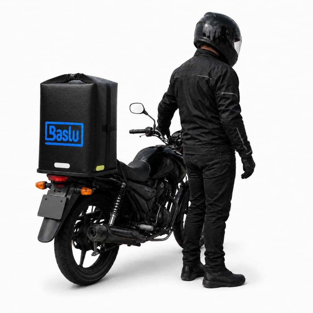 Baú Moto Motoboy 45L Flexível Impermeável Dobrável