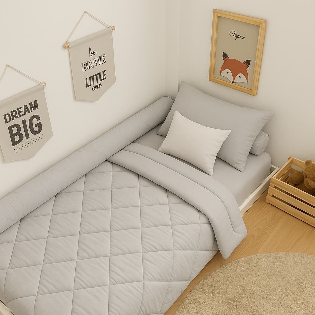 Capa de Rolinho 1,50m Para Mini Cama Com Amarração