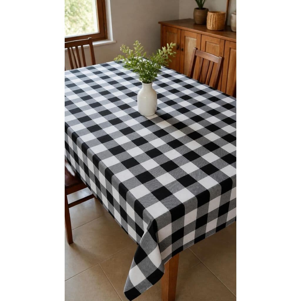 Toalha de Mesa Xadrez Oxford 4 6 8 Lugares Retangular Preto Azul Vermelho Verde Laranja para Piquenique Festa Junina