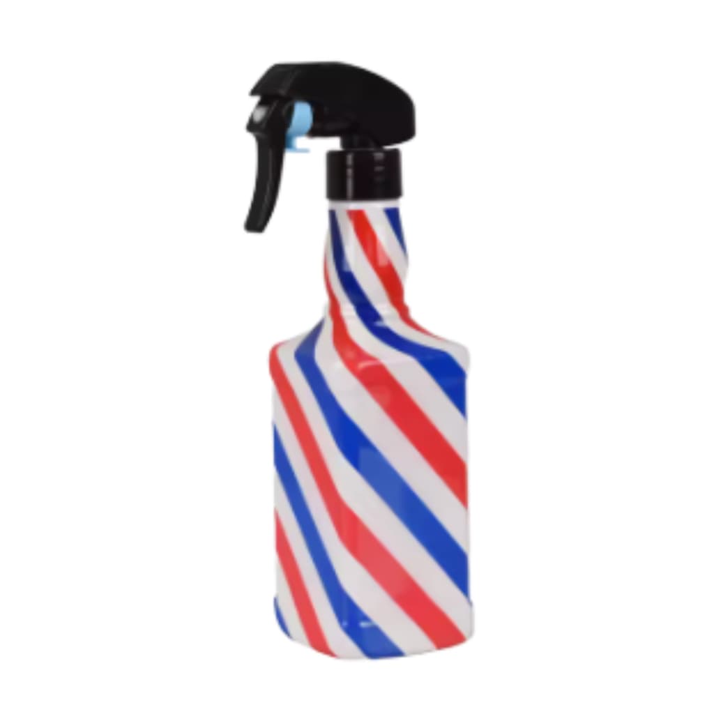 Borrifador Pulverizador de Água 500ml Profissional Barbearia Barber Pole Cabeleireiro