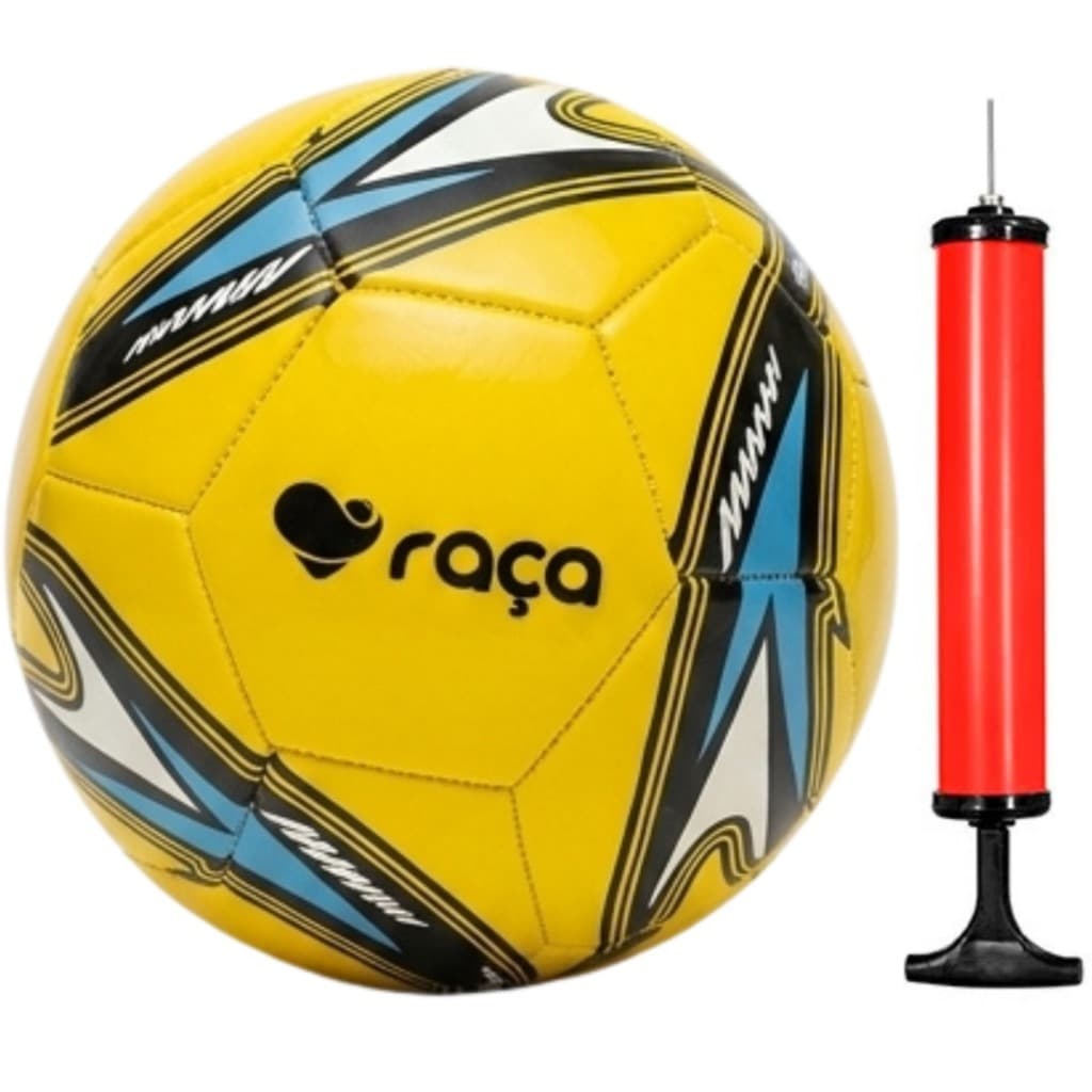 Bola De Futebol De Campo Raça N:5 68cm Com Bomba De Encher+ Bico