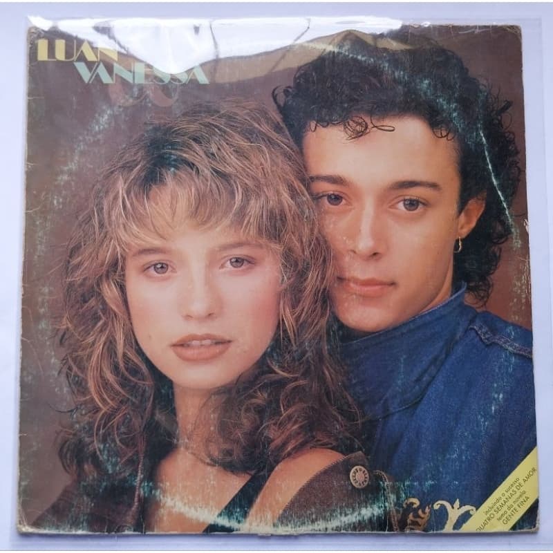 LP Disco de Vinil Luan & Vanessa Quatro Semanas de Amor C/ Encarte