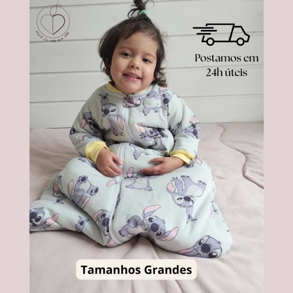 Saco de Dormir Infantil GG XG XXG Acolchoado Verão e Meia Estação Tamanhos Grandes Edredom Forrado