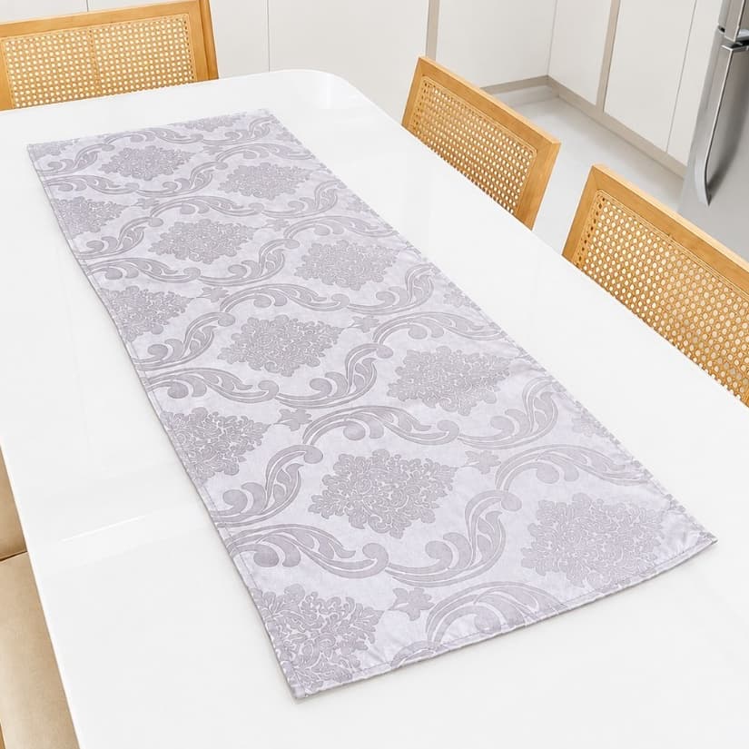 Caminho Trilho De Mesa Decorativo Jacquard 1,40m X 0,50m - Várias Cores