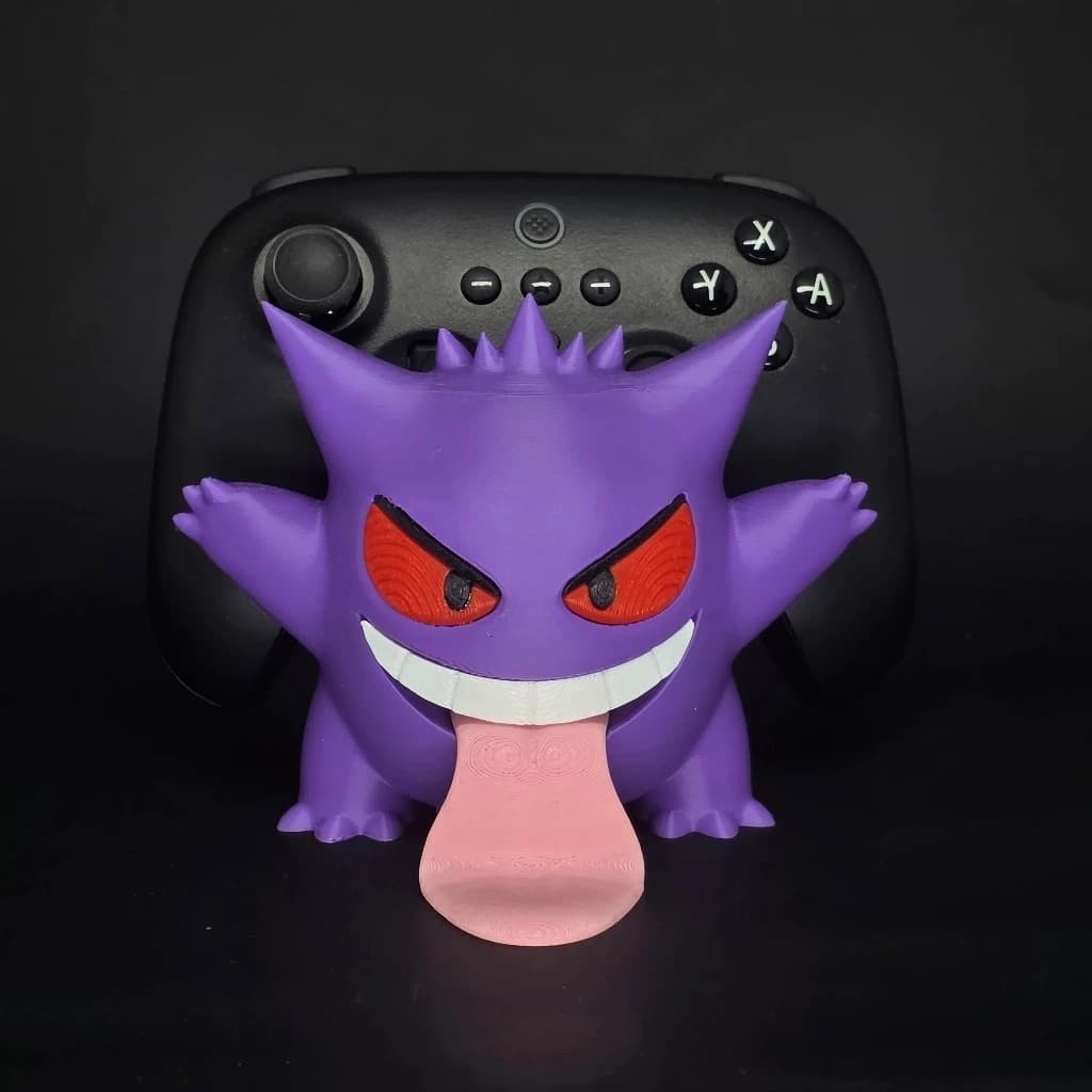 Suporte Gengar Pokémon para Controle Gamer PS5 PS4 Xbox Switch – Decoração Setup