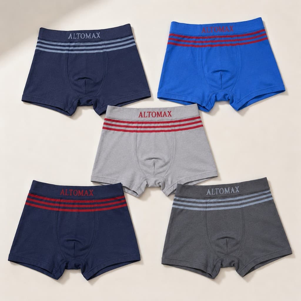 Kit 3 Cuecas Infantil Altomax Boxer Importada Sem Costura Conforto Máximo Respirável Juvenil
