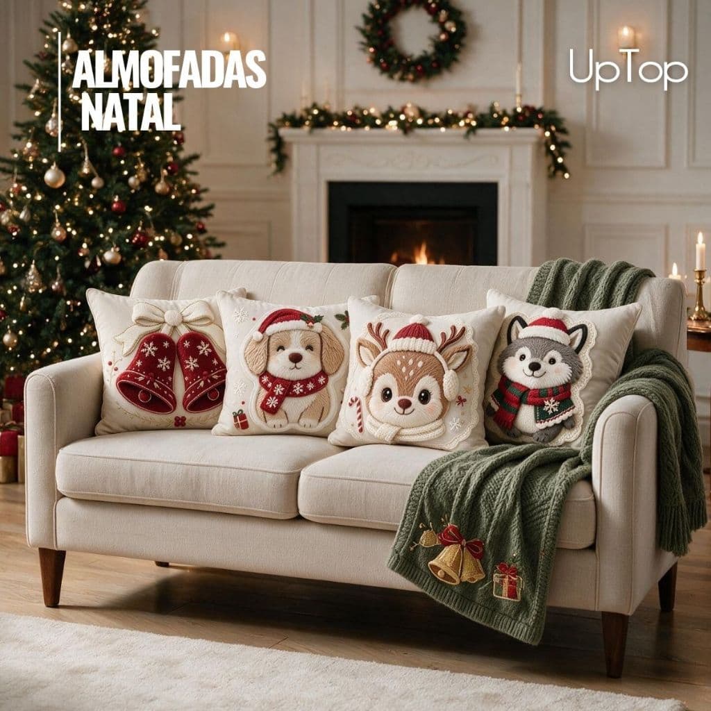 Almofada Decorativa Tema Dia das Natal DIGITALIZADA