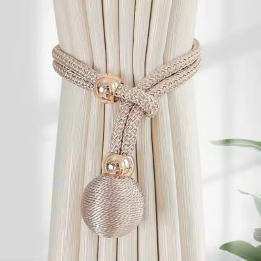 Aperto para Cortina com Bola, 2 Peças, Ajustável, Cordão Decorativo para Cortinas, Decoração de Quarto e Sala
