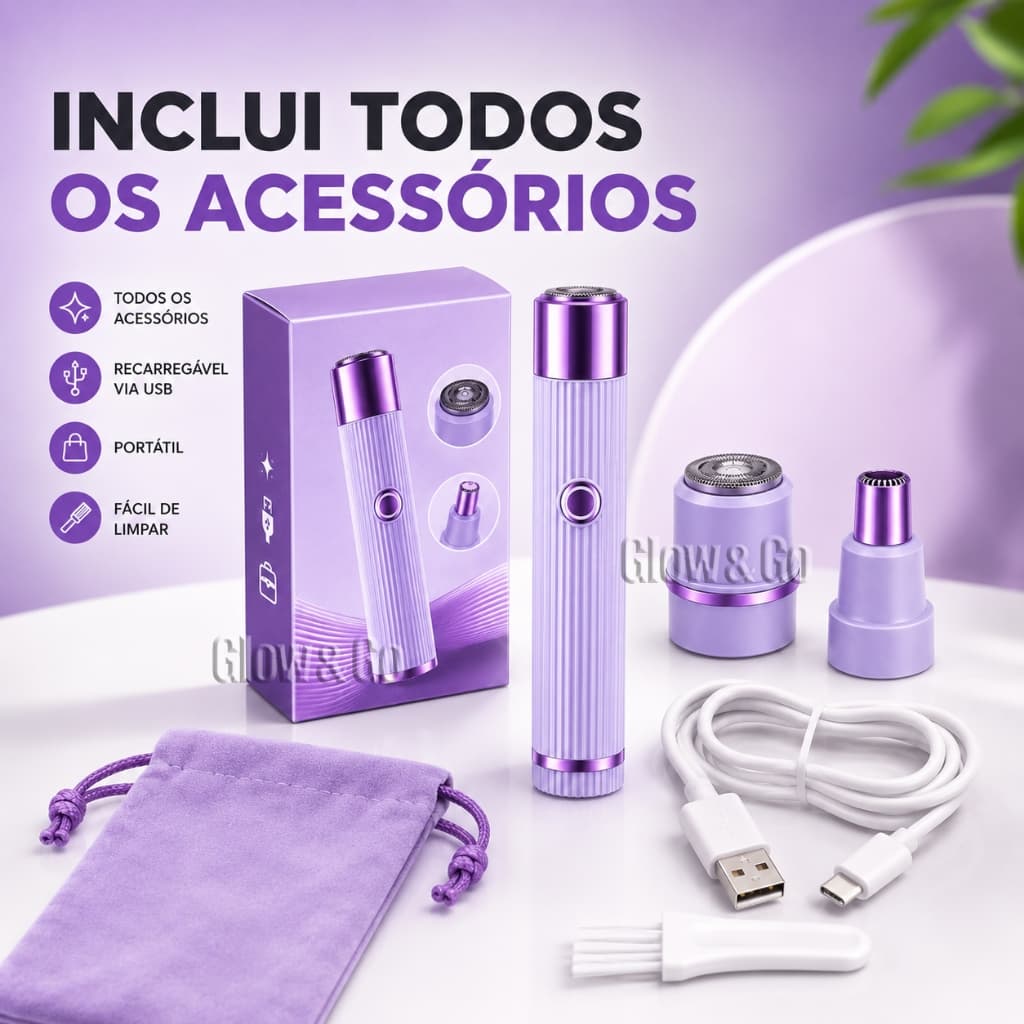 2-in-1 Facial Hair Remover for Women, Electric Lipstick, USB Rechargeable, for Upper Lip and Eyebrows