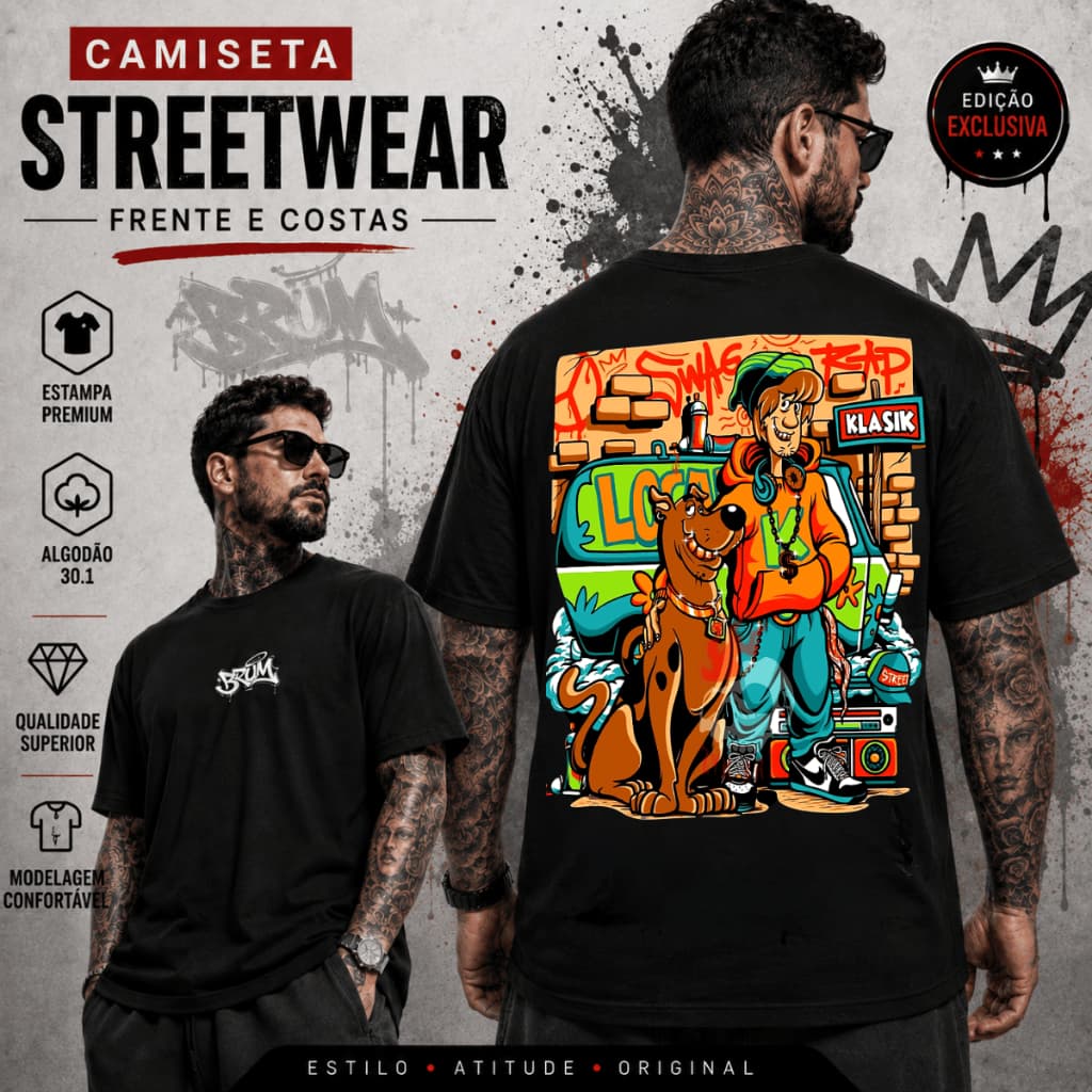 Camiseta Masculina Casual Camisa Gato Tom Streetwear 100% Algodão Premium Envio Imediato