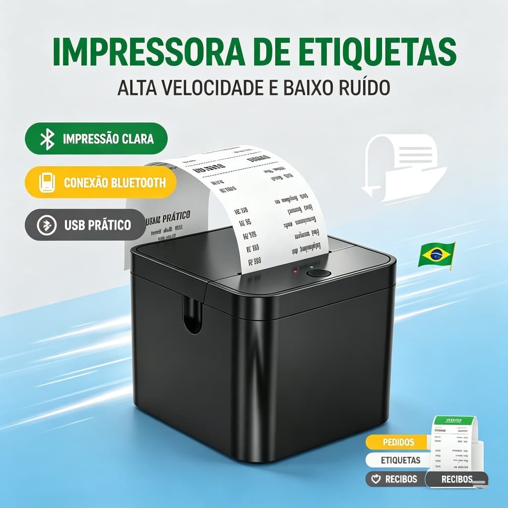 Impressora Térmica Não Fiscal USB Portátil com Guilhotina Automática Driver | Para Restaurante, iFood, Delivery e PDV